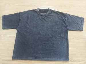 เสื้อยืดบ็อกซี่ครอปผ้าฝ้าย100% เสื้อคอตตอนสองชั้น270 GSM ไหล่เสื้อผ้าเจอร์ซี่สองชั้นเสื้อยืดโอเวอร์ไซส์ DTG วินเทจ - Product Image 6