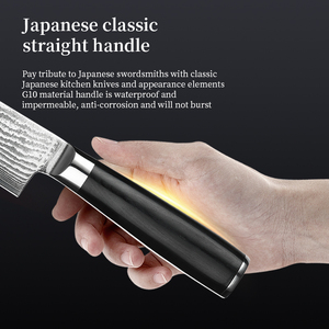 Cuchillo de chef de acero inoxidable personalizado al por mayor, cuchillo de cocina vegetal afilado Damasco de alta calidad con servicio OEM ODM - Product Image 6