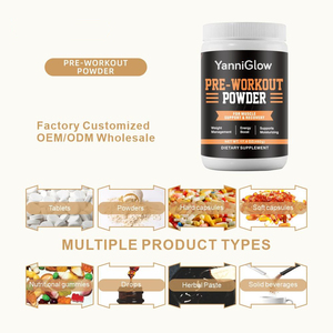 ยาสูตรเพิ่มพลังก่อนออกกำลังกาย YanniGlow OEM ODM ผงออร์แกนิค รับรองมาตรฐาน ช่วยเสริมสร้างพลังงาน บำรุงกล้ามเนื้อ เหมาะสำหรับผู้ใหญ่ สนับสนุนโภชนาการสำหรับนักกีฬา - Product Image 4
