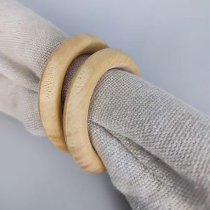 Porte-serviettes en bois de ferme rustique traditionnelle fabriqués à la main pour la décoration de table à manger fête de banquet de mariage événements élégants - Product Image 4