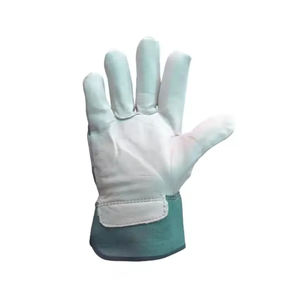 Guantes de trabajo de cuero de seguridad con logotipo personalizado a bajo precio Guantes de trabajo de cuero para hombres para seguridad de manos Guantes de cuero de la mejor protección - Product Image 4