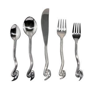 Couverts occidentaux de luxe de haute qualité ensemble de couverts en acier inoxydable argent hôtel mariage fourchette couteau et cuillère pour ustensiles de cuisine - Product Image 1