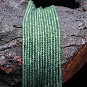 Venta caliente 13 pulgadas Strand alta calidad hermosa Natural verde apatita Rondelle cuentas sueltas piedras preciosas joyería fabricación artesanal - Product Image 4