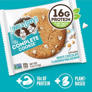 Lenny & Larry's Complete <b>Protein</b> Cookie, [White Chocolate Flavored Macadamia], Chewy Soft Baked, [4 Ounce]Cookie (Pack of 12) - Product Image 3