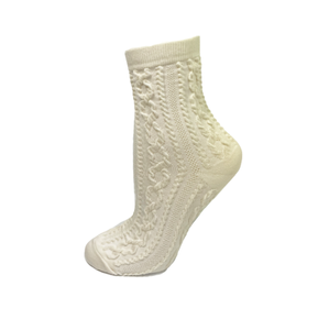 FOYSOCK corea OEM trecce in maglia calzino personalizzato con Logo alla caviglia spessa calda in misto lana morbida calze da donna ODM di alta qualità - Product Image 2