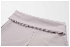 ชุดโยคะผู้หญิงลูกไม้หยักศกกางเกงขาสั้นแขนสั้นกีฬาวิดพื้นเซ็กซี่ออกแบบได้ตามต้องการ - Product Image 2