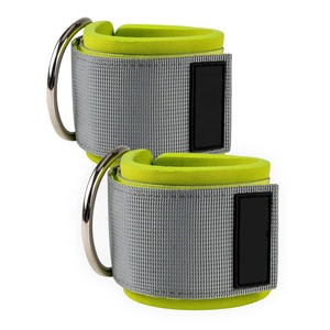 Correas de tobillo Soporte de entrenamiento ponderado personalizado Puños de tobillo Anillo en D Máquinas de cable ajustables suaves Accesorio Correas de tobillo - Product Image 1