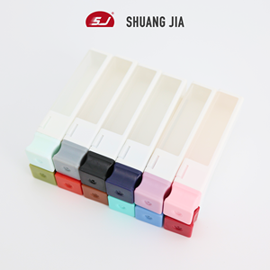 SHUANGJIA 1pc Colorful Empty Nail <strong>Drill</strong> <strong>Bit</strong> Holder 3/32" <strong>Drills</strong> <strong>Box</strong> Stand Transparent Plastic Container Case Nails Accessories - Product Image 3