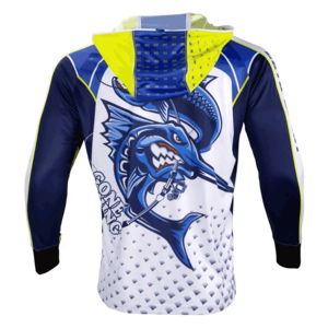 Camiseta con Capucha de Pesca Unisex de Talla Grande, Personalizada, Profesional, Sublimada, Transpirable, Anti-UV, de Secado Rápido, 100% Poliéster - Product Image 2