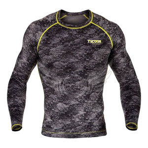 Spandex sublimado MMA Rash Guard Digital impreso BJJ Rush Guard manga larga Rash Guard para la venta - Product Image 1