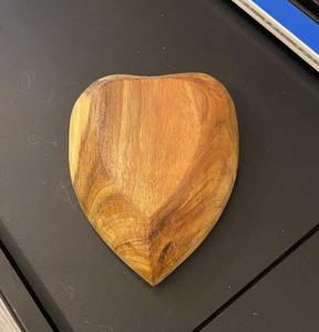 Handcrafted Heart Shaped Acacia Wooden Bowl Rustic Solid Wood Decorative Tray for Jewelry Keys, <b>Candles</b>, Home Decor from Vietnam - Product Image 5