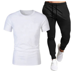 Sun Faded Wash 2 Piece Baggy Sweatpants and <b>Hoodie</b> Set Tracksuits for Men Vintage Corpped Boxy Distressed Curved Shape Leg Pants - Product Image 1