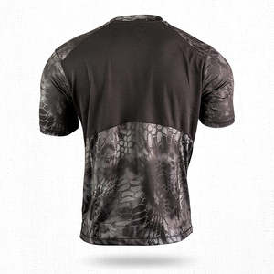 Wholesale Quick Dry Sun Protection Blank <b>Camo</b> Tournament Fishing Shirts <b>Short</b> Sleeve 100% Polyester Spandex Fishing Wear - Product Image 2