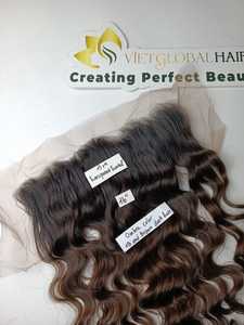 Alta calidad Ombre Color transparente encaje Frontal onda Natural sin procesar cabello virgen vietnamita para mujeres negras cabello camboyano - Product Image 2