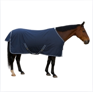 Navy Blue Winter Horse Rug with Cotton Filling Nylon Lining Polycotton Shell for Horse Comfort - Product Image 1