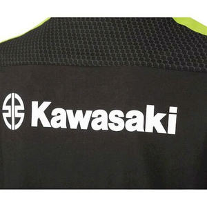 Kawasaki 100% Polyester Jersey Short-Sleeved Crew Neck T-<b>Shirt</b> 230g Fabric Weight <b>Compressed</b> Screen Print - Product Image 3
