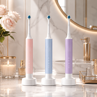 Cepillo de Dientes Eléctrico Acústico de Levitación de Marca Privada, Cabezal Giratorio, IPX7, 3 Modos, Blanqueamiento Dental, Color y Logotipo Personalizables