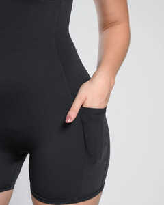 <b>Women's</b> Quick Dry <b>Short</b> Sleeve Zip-Up Workout Bodysuit One Piece Yoga Fitness Suit Ladies' Sports <b>Jumpsuit</b> - Product Image 3