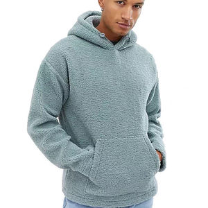 Sudadera con Capucha de Forro Polar de Alta Calidad 100%, Personalizada OEM, Sudadera con Media Cremallera para Hombre, Sherpa, Forro Polar - Product Image 1