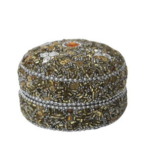 Caja redonda de aluminio y cuentas con tapa Cajas de joyería multicolor para almacenamiento en el hogar y la boda a granel hecho a mano - Product Image 4