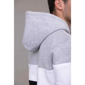 Chándales informales para hombre recién llegados al por mayor de dos piezas de color sólido con cuello con capucha 100% algodón para invierno - Product Image 4