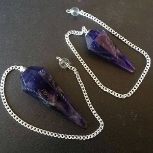 <b>High</b> on Demand Polished Amethyst Crystal Pendulum for Meditation or Dowsing and Aura Cleansing Available At Reasonable Price - Product Image 5