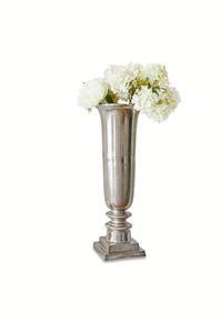 Vase décoratif en laiton au design en verre avec lot de 3 pots de fleurs ronds faits à la main de style unique pour la décoration de la chambre à coucher - Product Image 3