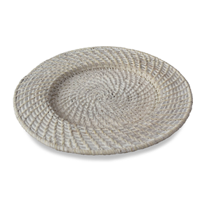 Napperons en rotin Assiette de chargeur en rotin rond Assiette de chargeur en rotin parfaite élégante faite à la main naturelle de haute qualité - Product Image 1
