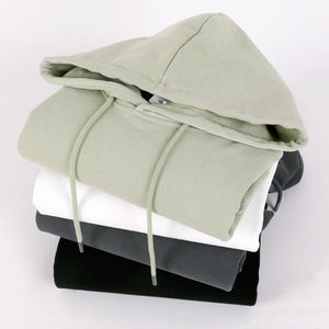 Sudadera de Forro Polar Sólido de Poliéster/Algodón de 480 g, Personalizable con Estampado Digital en Relieve, Ecológica, de Alta Calidad, Corte Regular para Hombre - Product Image 6