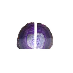 Serre-livres en pierre de haute qualité serre-livres en cristal d'agate teinte violette serre-livres en pierres précieuses Agate naturelle guérison Chakra cristal grossiste - Product Image 5