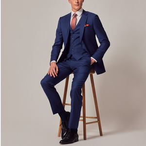 2024 moda Slim Fit trajes de graduación para hombres 3 piezas trajes de negocios vestido de boda Blazers Homme traje conjunto hombres 3 piezas esmoquin abrigo - Product Image 4