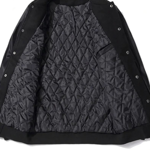 Veste universitaire d'hiver pour hommes personnalisable chenille patchs OEM vente en gros taille personnalisée logo veste Letterman vierge personnalisable - Product Image 3