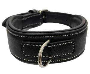 Luxury Small <b>Dog</b> Collar Custom Solid Pattern Padded NDM Leather Durable and Comfortable From Indian Supplier - Product Image 2