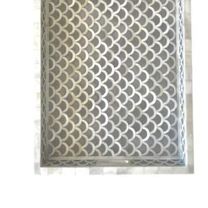 Incrustation d'os indien authentique fait à la main plateau sophistiqué en résine plateau de service décoratif pour cuisine maison taille personnalisée idée cadeau - Product Image 5