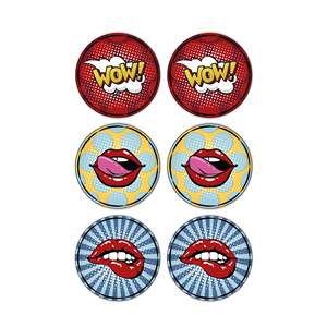 Lot de 6 assiettes à gâteau 19 cm Popart Décoration de table et accessoires - Product Image 1