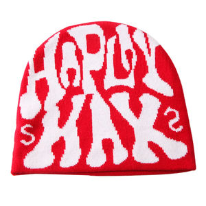 Meilleure vente unisexe 100% acrylique hiver tricoté chapeau Logo personnalisé imprimé Jacquard Beanie Direct haute qualité Mohair fabricant - Product Image 6