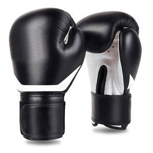 Guantes de entrenamiento de boxeo MMA de cuero más vendidos con estampado por transferencia térmica y cierre de gancho y bucle para adultos, elásticos para entrenamiento de boxeo - Product Image 6