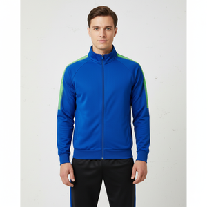 Maillot en polyester d'usine logo personnalisé Slim Fit pour hommes 2 pièces ensembles de survêtements jogging décontracté fermeture éclair pour femmes hommes ensembles de survêtements d'hiver - Product Image 4