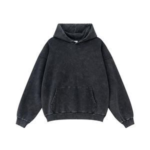 Personnalisable Washed Stonewash Baggy Acid Wash Sweatshirts à capuche et sweatshirts pour hommes - Product Image 1