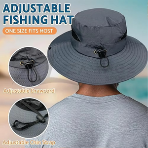 OEM personnalisé été réglable coloré sérigraphié broderie chapeau de soleil polyester protection UV mode respirant seau chapeaux - Product Image 4
