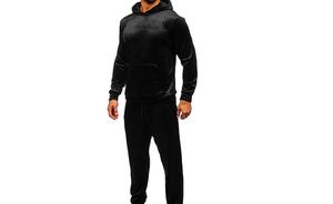 Ensemble survêtement de jogging streetwear deux pièces pour hommes avec logo brodé personnalisé – Vente en gros - Product Image 3
