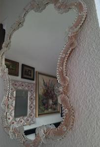 Miroir vénitien vintage en verre de Murano fait à la main - Product Image 3