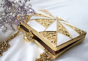 Meilleur prix jamais filles mode soirée mère de perle boîte pochette à la main Funky acrylique belle strass designer sac à main - Product Image 6