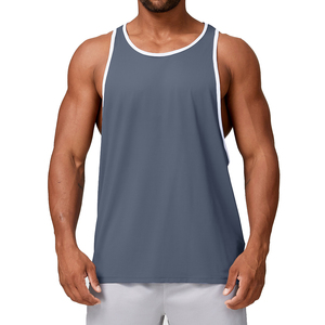 Débardeur ample à séchage rapide pour hommes et femmes, t-shirt de course léger, respirant et de style sportif avec décoration imprimée - Product Image 1