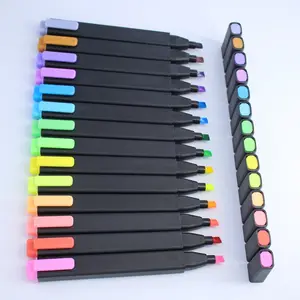 Promotional Rainbow Highlighter Color Marker Pen For Kids