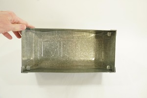 Customized Galvanized <b>Rectangular</b> <b>Basket</b> For Home Garden Decorative Use Floor Planter In Galvanized Metal - Product Image 4