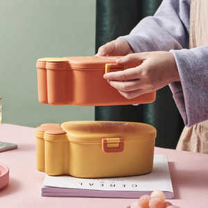 Lonchera Japonesa con Forma de Zanahoria, Libre de BPA, de un Solo Compartimento, con Tapa de Plástico Apta para Calentar, Personalizable con Logotipo - Product Image 3