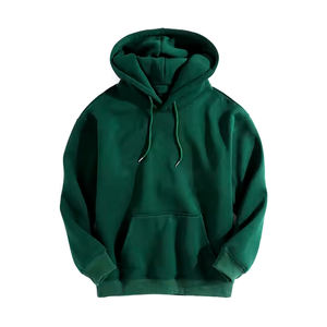 Sudadera personalizada de lana con capucha Heavy Spring para hombre, sudadera con cremallera, Color sólido, 100% algodón, cordón, impresión Digital para invierno - Product Image 1