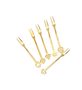 ชุดช้อนส้อมทองเหลืองชุดเครื่องใช้บนโต๊ะอาหารสำหรับงานแต่งงาน - Product Image 4