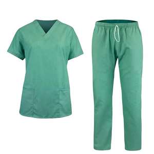 Uniformes Médicos Unisex, Uniformes de Enfermería, Tela Tejida de Algodón y Poliéster, Conjuntos de Uniformes Quirúrgicos sin Costuras con Detección de Agujas, para Hospitales, OEM - Product Image 1